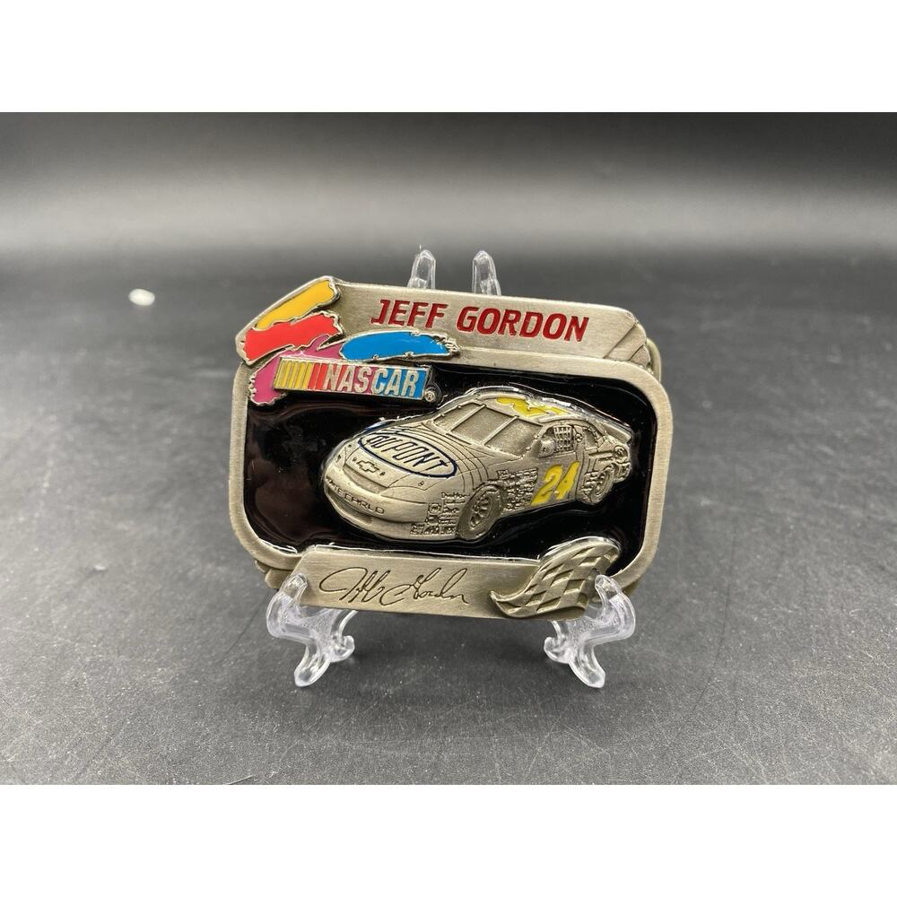 VINTAGE 1990’s AMERICAN LEGENDS NASCAR JEFF GORDON LIMITED EDITION BELT BUCKLE